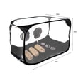 thumbnail image 4 of Mushroom Cultivation Tent, 38" x 20" x 25" Transparent Plastic Grow Chamber with Foldable Frame, Elastic Armholes & 2 Spray Bottles, 4 of 8