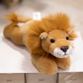 thumbnail image 2 of Muñeca de peluche con forma de león acostado, 22 cm, suave animal de peluche de la jungla, 2 of 2