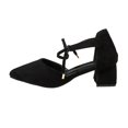 thumbnail image 3 of KEVCHE Womens Closed Toe Strappy Heels Low Block Chunky Heels, Comfortable Pointed Toe Short Heels Dress Shoes for Women, Casual Walking Pumps, 3 of 8