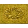 thumbnail image 1 of Ahgly Company Machine Washable Indoor Rectangle Persian Yellow Traditional Area Rugs, 4' x 6', 1 of 4