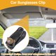 thumbnail image 2 of Clip de gafas de sol para automóvil Unique Bargains, clip universal para visera del sol, almacenamiento protector de gafas, resina ABS, esponja, negro marrón, 2.76"x0.98" 1Pcs, 2 of 7