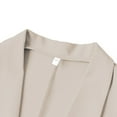 thumbnail image 5 of Uooqdmx Blazers for Women Suits Solid Colour Lapel Pocket Suit Jacket Blazers for Women Business Casual Beige L, 5 of 7