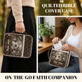 thumbnail image 4 of Xoenoiee Schnauzer Daisy Flower Pattern Large Bible Bag for Women, Quilted Scripture Tote Bag with Zipper Closure and Handle, Multifunction Bible Cover Case for Church Study Travel, 4 of 7