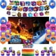 thumbnail image 4 of Decoración para fiesta de cumpleaños con forma de frutas Blox, pancarta con globos, fondo para tarta, suministros para fiesta de Blox Fruits, baby shower, 4 of 5