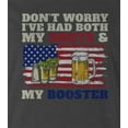 thumbnail image 2 of 9 Crowns funny Both Shots and Booster Vaccine T-shirt (X-Large, JChar), 2 of 3