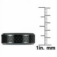 thumbnail image 3 of Tungsten Rings for Men Wedding Bands for Him Womens Wedding Bands for Her 6mm Black on Black Carbon Fiber, 3 of 7