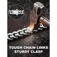 thumbnail image 4 of Terandius Men's Stainless Steel Cuban Chain Bracelet, available in widths of 5mm/7mm/9mm/12mm/14mm and lengths of 8.5 inches/9 inches, comes with a gift box., 4 of 8