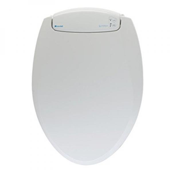 brondell l60rw lumawarm heated nightlight round toilet seat, white