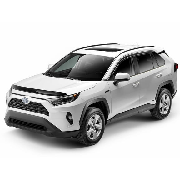 Husky Liners 2810222 Medium Profile Hood Shield Bug Shield Fits 2019-2025 Toyota RAV4 1pc Smoke