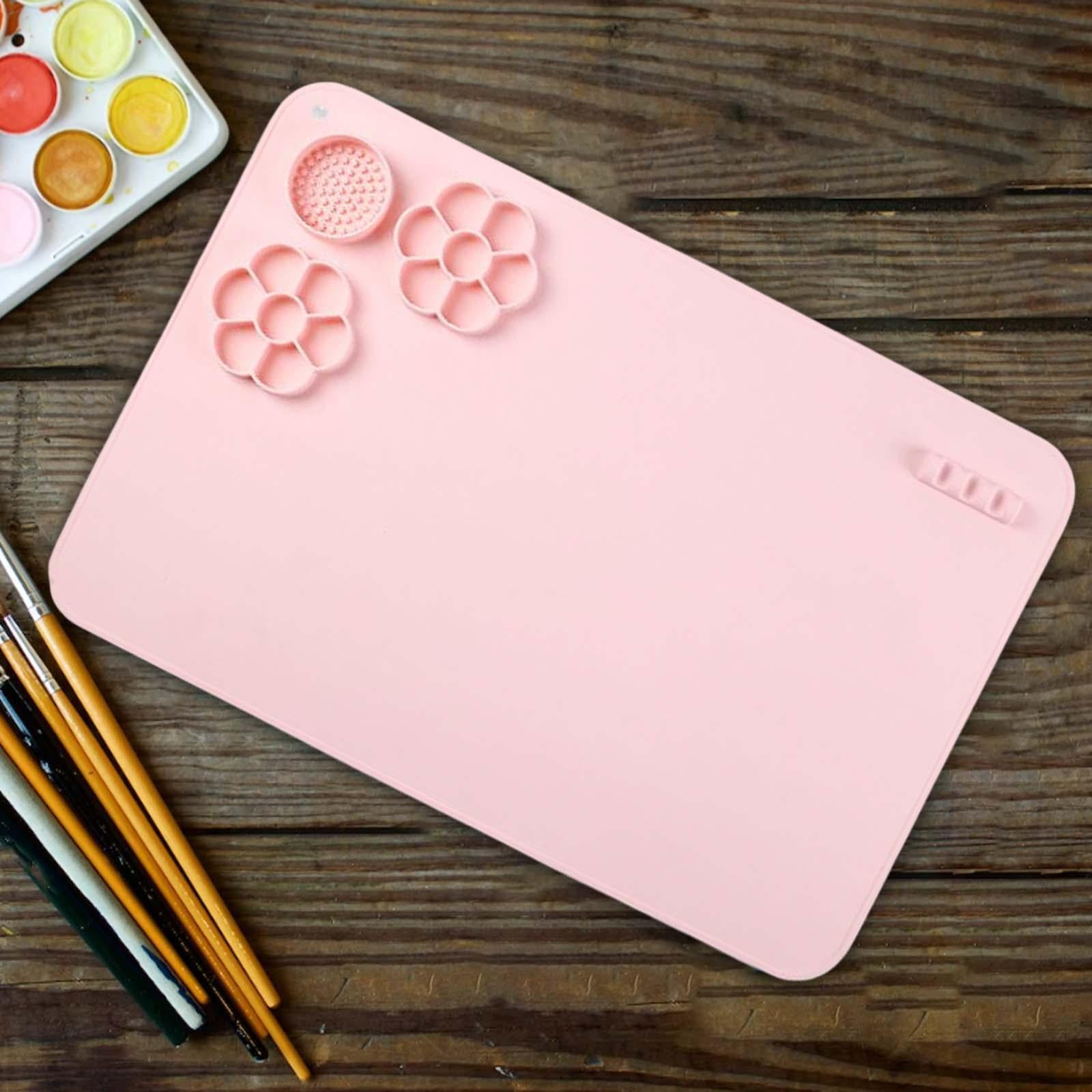 FVDPWYE Silicone Craft Mat for Resin Casting Crafting Pad Table Protector Silicone Sheet Pink