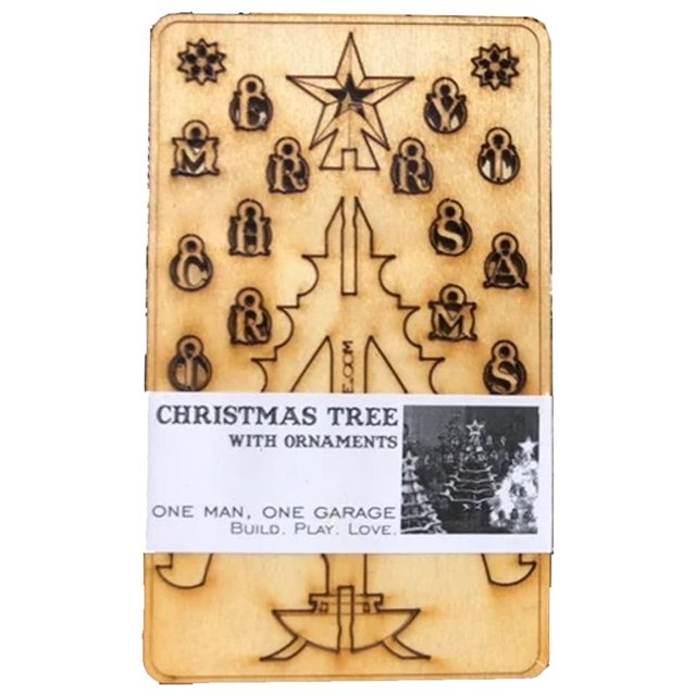 Decoraciones navideñas Fiudx para interiores Kit de Árbol de Navidad Árbol de escritorio en miniatura de madera