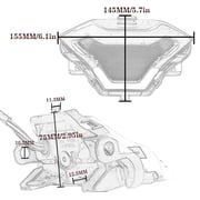 Automobile brake lamp,Mt07 Fz07 Lc150 Turn Yzf Y15zr Mt07 Fz07 Brake Tail Lamp With Led Turn R25 Y15zr Mt07 Led Turn Yzf Lamp With Led Tail Lamp With R25 Y15zr Yzf R25 Dsfen
