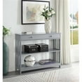 thumbnail image 1 of Convenience Concepts Mission Table Console à un Tiroir, Fini Bois Gris, 1 of 5
