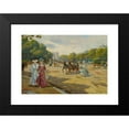 thumbnail image 2 of Joaquín Pallarés Allustante 14x11 Black Modern Framed Museum Art Print Titled - Port Dauphine, Bois De Boulogne (1872), 2 of 5