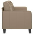 thumbnail image 4 of vidaXL 3-Seater Sofa Cappuccino 70.9" Faux Leather, 4 of 8