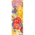 thumbnail image 2 of Miller, Dianne 7x14 White Modern Wood Framed Museum Art Print Titled - Zinnia Array I, 2 of 4