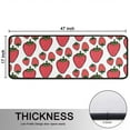 thumbnail image 5 of Kitchen Rugs Sets Of 2,Red Strawberry Plants Fruit White Pattern Anti Fatigue Kitchen Mat Rugs Non Slip Washable,Decorative Kitchen Floor Mats for Kitchen,Sink,Laundry,17"x47"+17"x47", 5 of 5