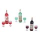 thumbnail image 2 of Mini Botella De Vino Para Casa De Muñecas, Minibotella De Resina En Miniatura Para Cocina Para Juego Para Fiesta Cergrey Dollhouse Mini Wine Glass, 2 of 8