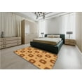 thumbnail image 5 of Ahgly Company Machine Washable Indoor Rectangle Transitional Beer Orange Area Rugs, 2' x 4', 5 of 7