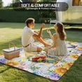 thumbnail image 4 of Sunflowers Outdoor Rug for Patio/Deck/Porch, Non-Slip Large Area Rug 5 x 8 Ft, Spring Flowers Gnomes Hydrangea Daisy Wood Indoor Outdoor Rugs Washable Area Rugs, Reversible Camping Rug Carpet Runner, 4 of 8