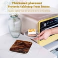 thumbnail image 6 of Brown Marble Pot Holders for Kitchen Heatproof Potholder, 2 Pack Ombre Abstract Striped Mottled Aesthetic Hot Pads Multipurpose Oven Pads Cloth Potholders Trivet for Cooking and Baking, 6 of 8