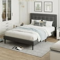 thumbnail image 4 of TOBILI Black Wood Frame Full Platform Bed, 4 of 8