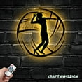 thumbnail image 3 of Craftnamesign Custom Girl Volleyball Metal Wall Art LED Light, Custom Volleyball Name Sign, 3 of 5
