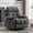 Gray C, variant on Sesslife Swivel Rocker Recliner Chair with Heat and Vibration Massage, Manual Fabric Lounge Chair with Side Pockets, 2 Cup Holders, USB Charge Port, Single Sofa Chair for Bedroom Theater, Brown