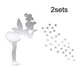 thumbnail image 2 of Moyic 52 piezas espejo pared pegatina DIY decoración superficie lisa efecto reflectante chica soplando estrellas paredes calcomanía cocina hogar Decoración del hogar Moyic HA011926-00, 2 of 6
