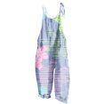 thumbnail image 1 of Pisexur Femmes Summer Combinaisons Décontractées Dressy Hawaii Print Manches Barboteuses Spaghetti Sangle Réglable Short en Vrac Combinaison avec Poches, 1 of 5