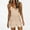 Beige, variant on Rompers for Women Summer Solid Color Sleeveless V Neck Tank Top Casual Short Jumpsuit with Pockets Black