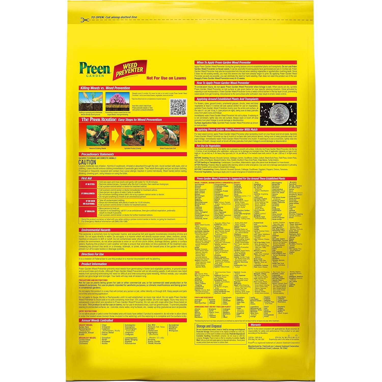 Preen 31.3 lb. Garden Weed Preventer