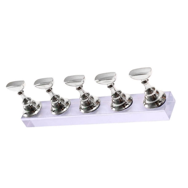 Seitruly Soporte de práctica para decoración de uñas Juegos de manicura Plata Seitruly CE007566-01