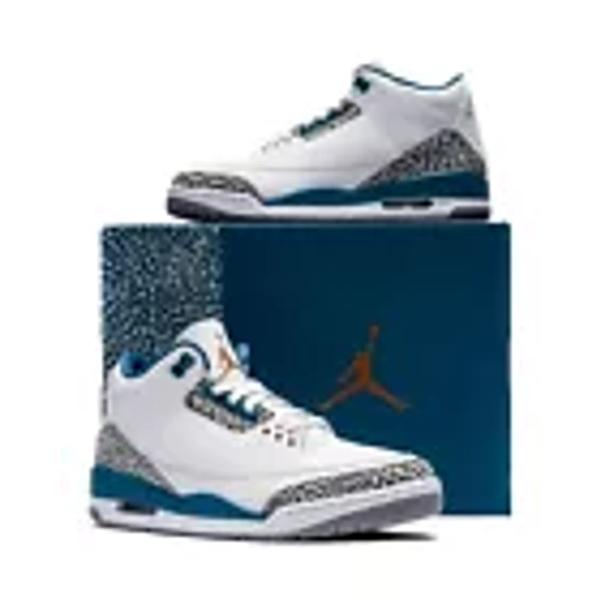 NIKE Air Jordan 3 Retro Wizard - True Blue/Metallic Copper
