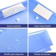 thumbnail image 3 of Paquete de Carpetas de Documentos Transparentes, Sobres de Plástico con Cierre de Botón a Presión, con Bolsillo, Organizar Los Trabajos y Documentos de Oficina, Colores, 3 of 4