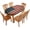 American Flag Retro, variant on Elastic Edge Oval Fitted Tablecloth, Grey Marble Polyester Table Cloth, for Indoor Restaurant or Outdoor Patio Party Dining, Fits for 48" x 68" Oval Table