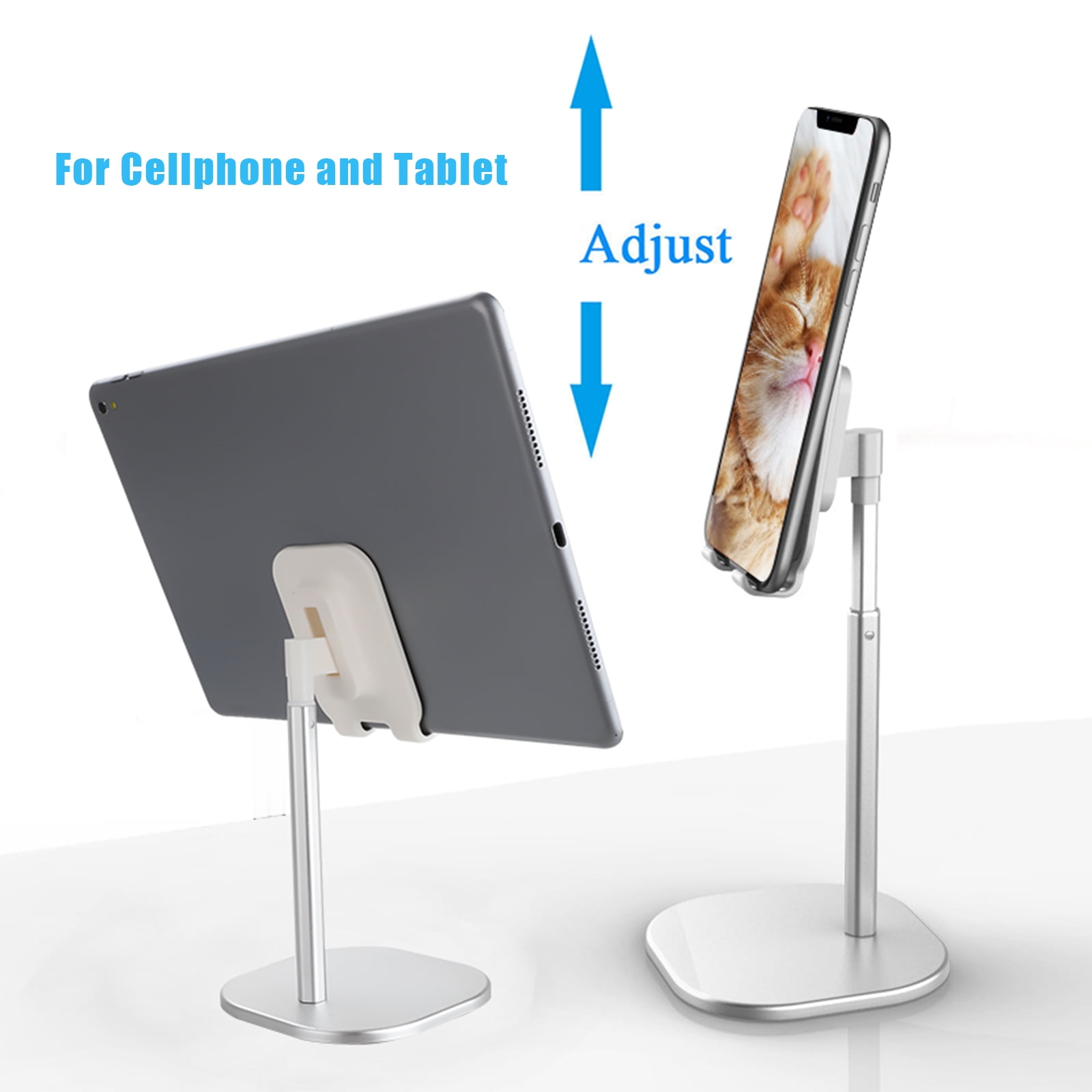TSV Cell Phone Stand, Angle & Height Adjustable Phone Holder Cradle for