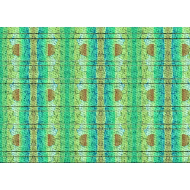 Ahgly Tapis Rectangulaire Lavable en Machine Intérieur Transitionnel Vert Menthe, 7 Pieds x 10 Pieds