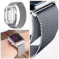 thumbnail image 4 of Correa para apple watch compatible con 42mm / 44mm metálica+ Case completo protector de pantalla Mamá Pulpo Milanese mica completa, 4 of 5