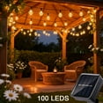 thumbnail image 5 of FANHAO 100 Bulbs Solar String Lights, Solar Powered with 8 Modes for Garden, Outdoor, Backyard, 5 of 7