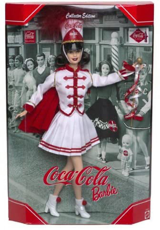Coca Cola Majorette Barbie Doll Collector Edition 2001 Mattel 53974