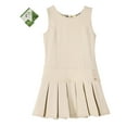 thumbnail image 1 of Bienzoe Chandail d'Uniforme Scolaire Extensible Plissé Durable pour Fille Kaki 12, 1 of 2