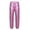 Pink, variant on iiniim Kids Girls Shiny Metallic Jogger Dance Harem Pants Gymnastics Athletic Leggings Hip Hop Street Dancewear