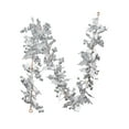 thumbnail image 2 of Neoyler Christmas Garland Decoration Simulation Rattan with Realistic Texture Flexible Bendable Design for Indoor Outdoor Holiday Mantel Fireplace Door Frame Ornament Decor 72in Silver, 2 of 5