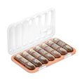 thumbnail image 2 of Organizador de pastillas semanal de 7 días | Caja portátiles para medicamentos con gran capacidad | Caja pequeña para vitaminas y medicamentos, tamaño bolsillo | Plástico duradero | Para uso de, 2 of 5