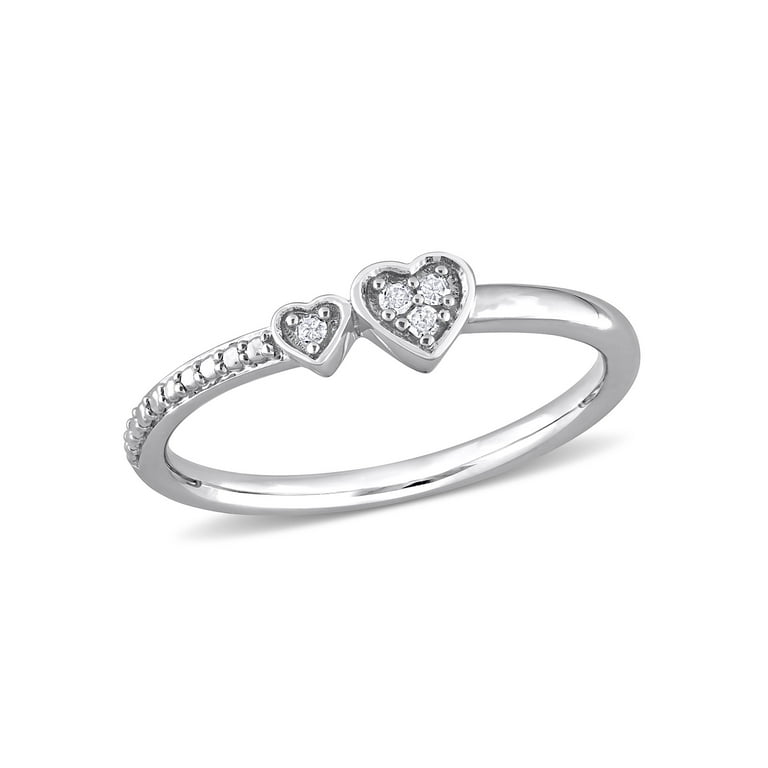 Double heart promise ring best sale walmart