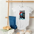 thumbnail image 4 of Urban Streetwear Smurf Kanji Savage Romper Boys or Girls Infant Baby Brisco Brands NB, 4 of 6