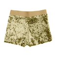 thumbnail image 3 of Disco Sequins Women's Shorts Shiny Glitter Dance Hot Pants Mini Stretch Jazz Performance Wear, 3 of 4