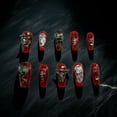 thumbnail image 3 of JC Press On Nails Kit, Durable, Easy Application, Short Length Nail Press Ons, Handmade, Stylish Impress, Red (S10 M), 3 of 6