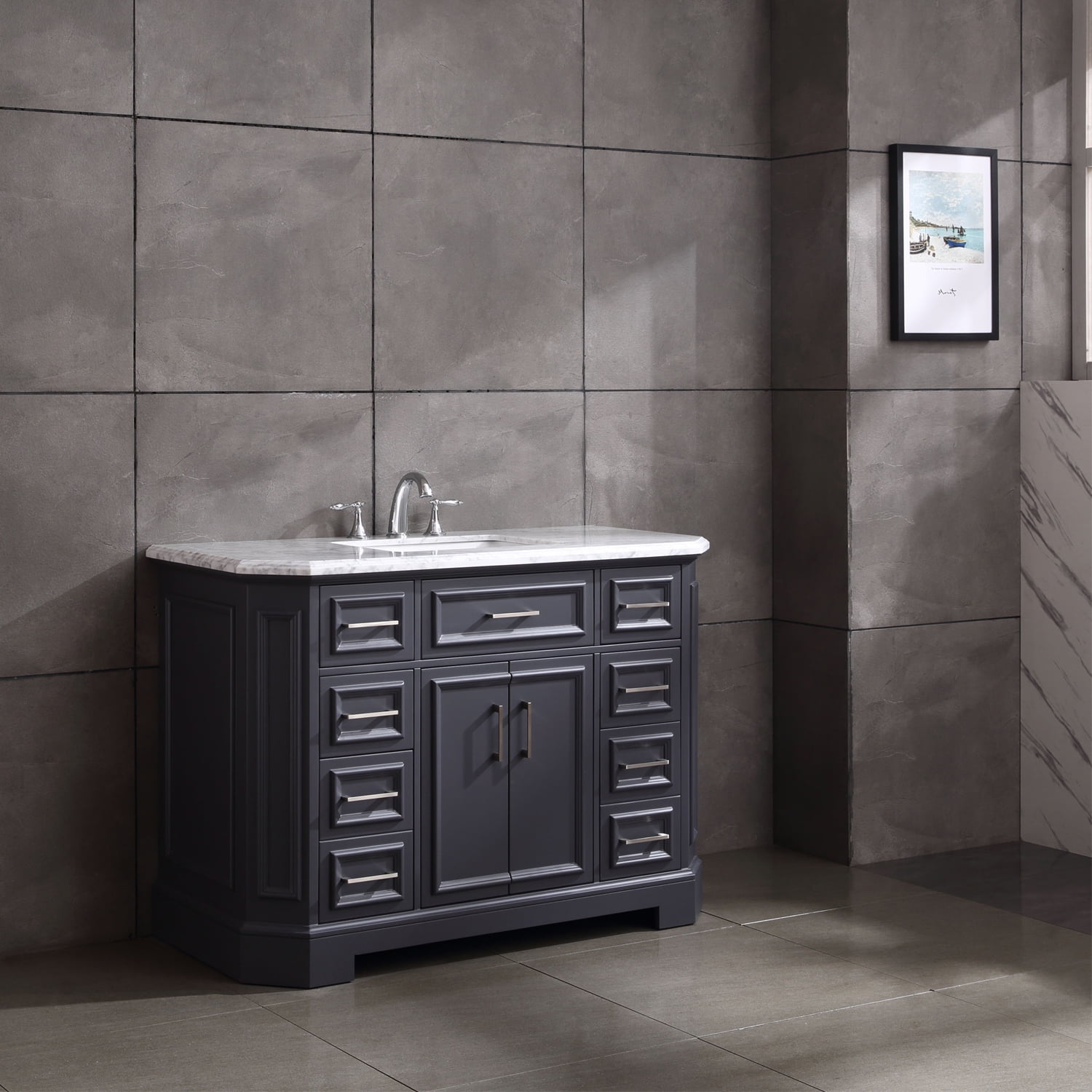 bathroom vanity 24 inch grey